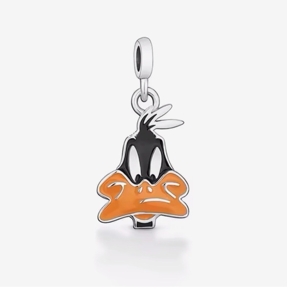 Charm for Pandora Bracelet Looney Tunes Daffy Duck Sterling Silver - Picture 2 of 6